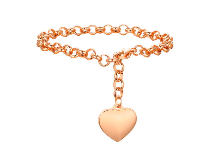 Wholesale Stainless Steel Women Bracelet with Heart