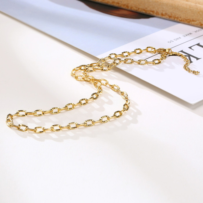 Wholeasle Stainless Steel O Chain Necklace