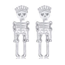 Wholesale Stainless Steel Skeleton Earring