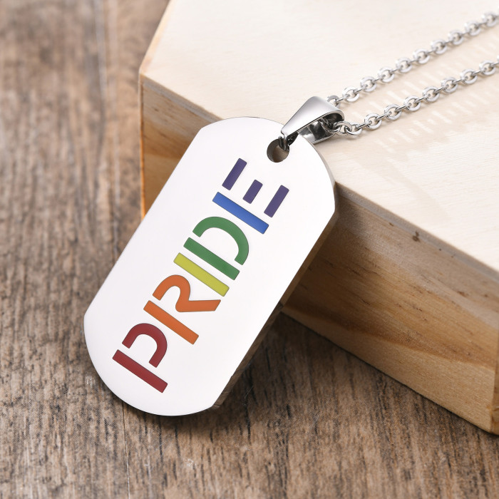 Wholesale Stainless Steel Dog Tag with Pride