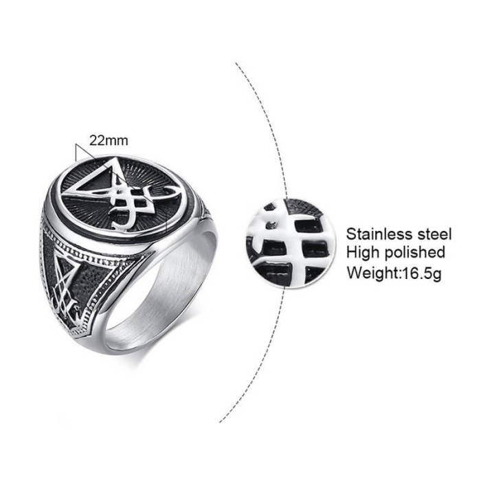 Wholesale Stainless Steel Lucifer Ring