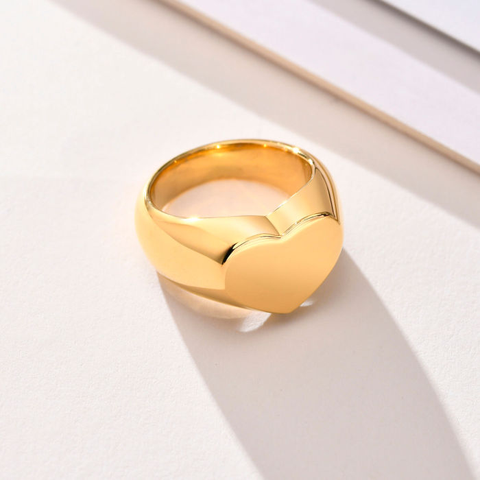 Wholesale Stainless Steel Ring with Heart