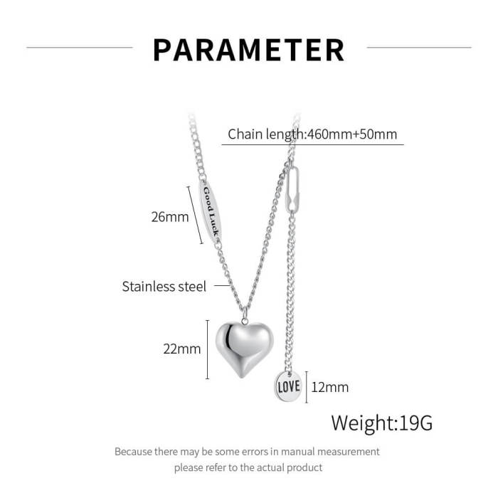 Wholesale Stainless Steel Heart Necklace