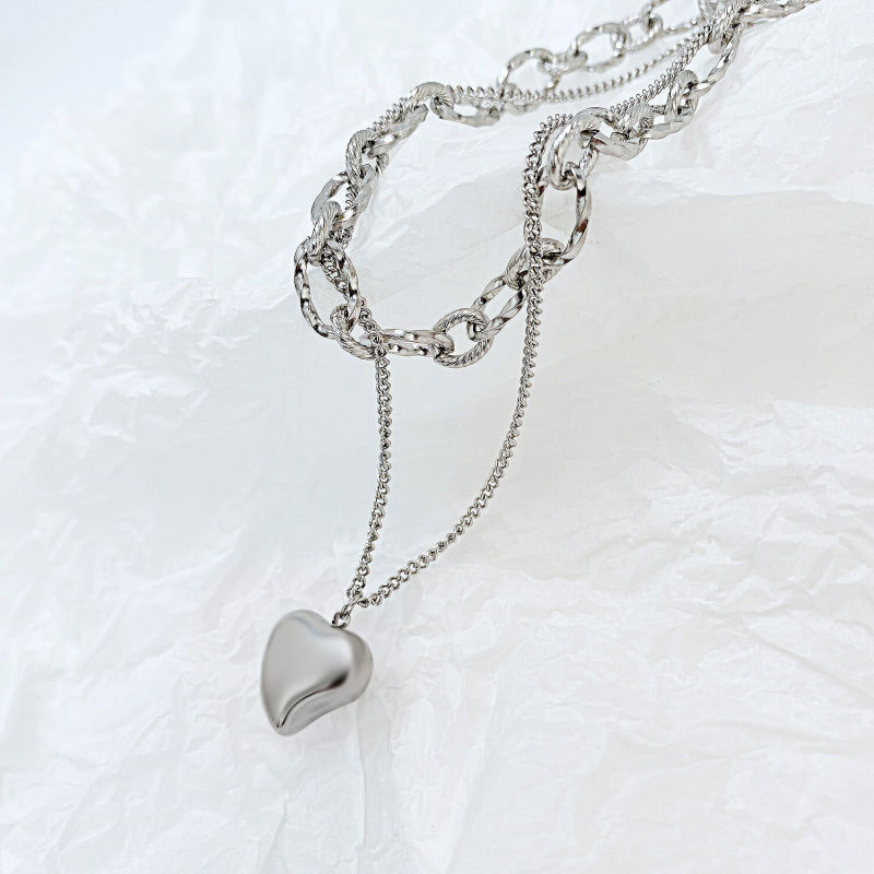 Wholesale Stainless Steel Women Necklace with Hearts