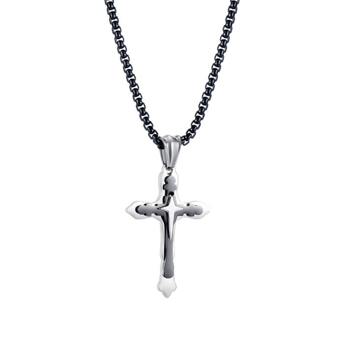 Wholesale Stainless Steel Men Cross Necklace