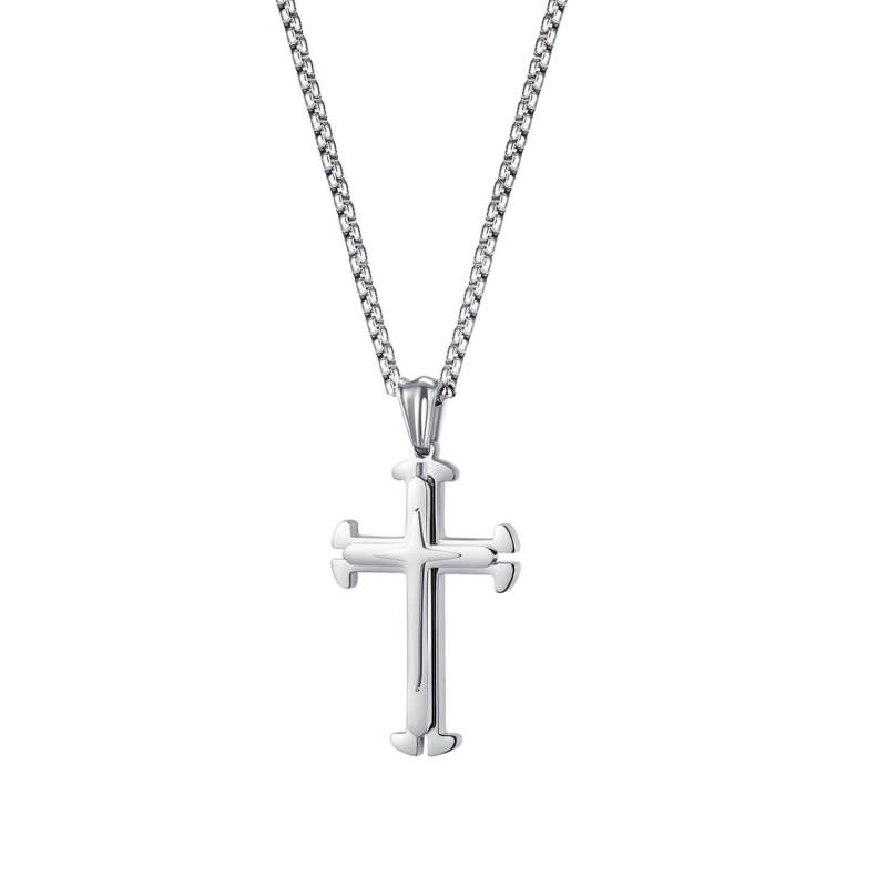 Wholesale Stainless Steel Triple Cross Pendant