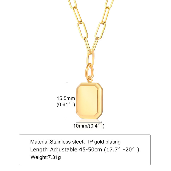 Wholesale Stainless Steel Chocolate Shape Pendant