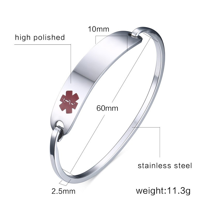Wholesale Stainless Steel Medical Bangle