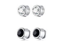 Wholseale Stainless Steel Earrings with CZ