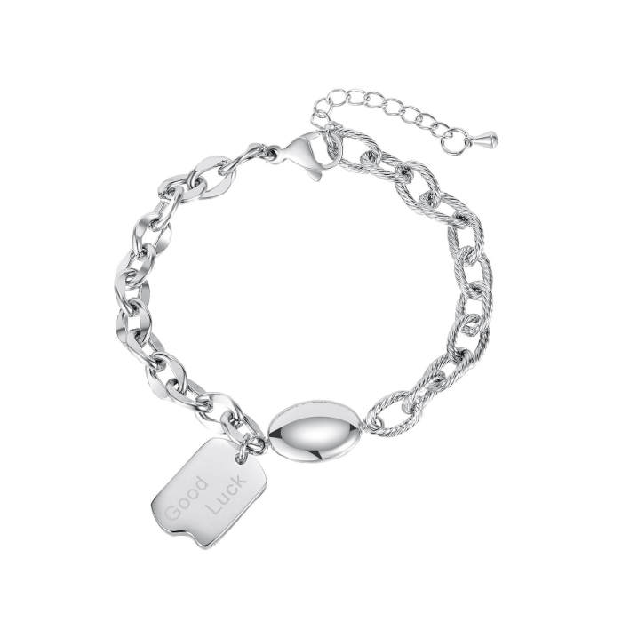 Wholesale Stainless Steel mixed Chain Bracelet