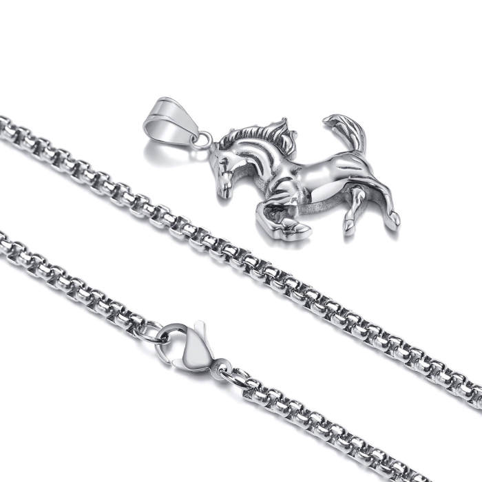Wholesale Stainless Steel Horse Pendant