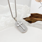 Wholesale Stainless Steel Dog Tag with Cross