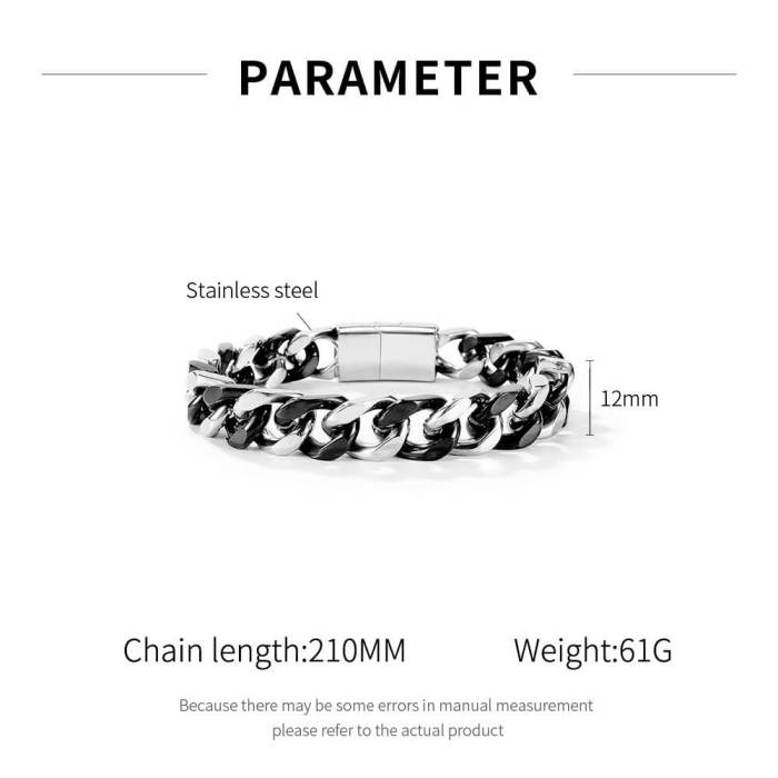 Wholesale Stainless Steel Two-Tone Bracelet