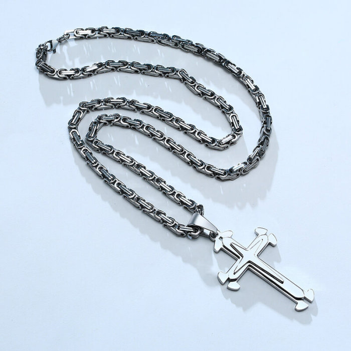 Wholesale Stainless Steel Cross Chains for Men