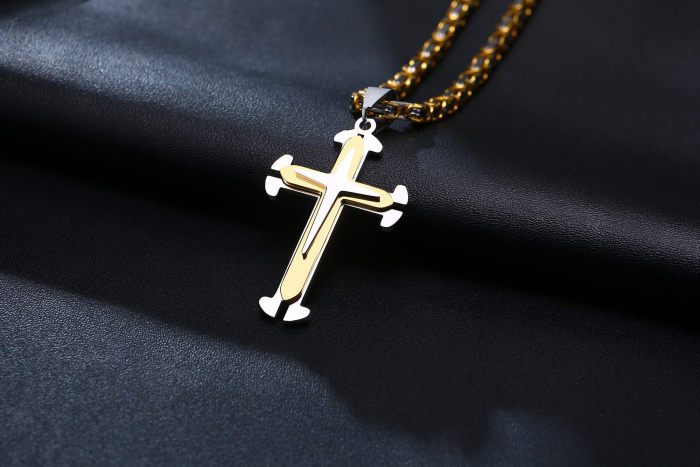 Wholesale Stainless Steel Cross Chains for Men