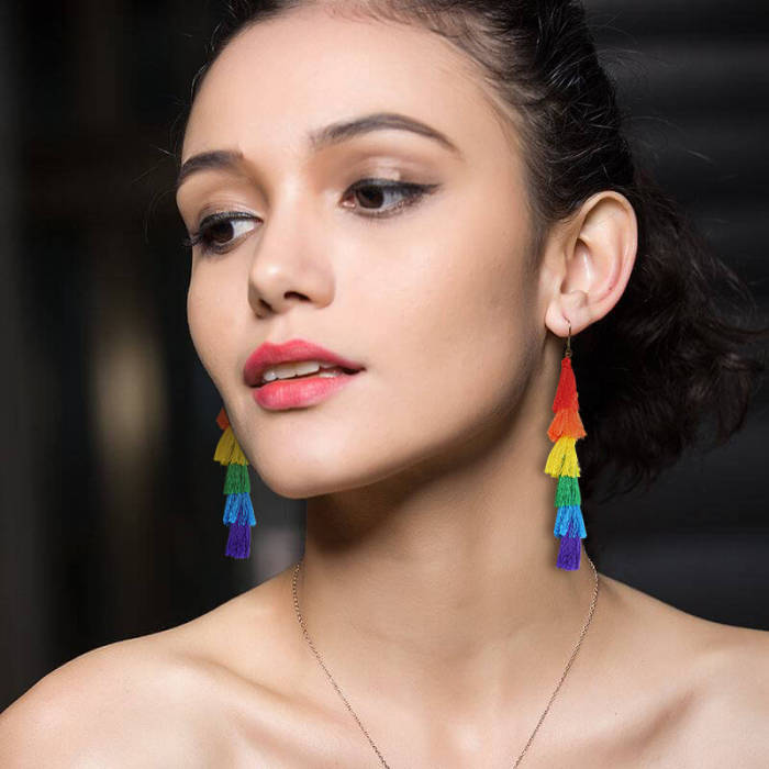 Wholesale Rainbow Drop Earrings