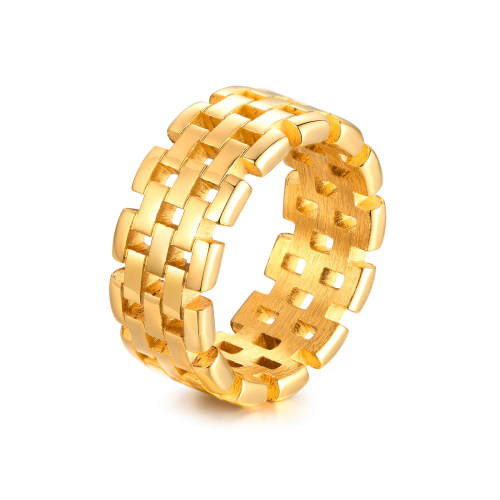 Wholesale Stainless Steel Women's Gold Band Rings
