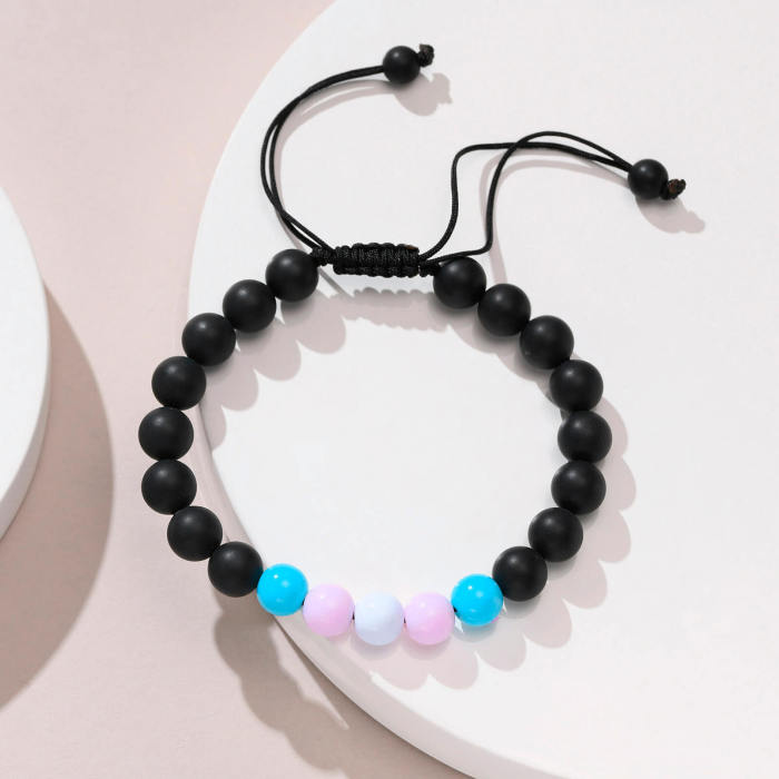 Wholesale Acrylic and Carnelian Beads Bracelet