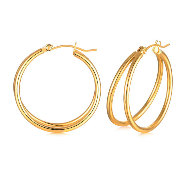 Wholesale Stainless Steel Chunky Hoop Earrings