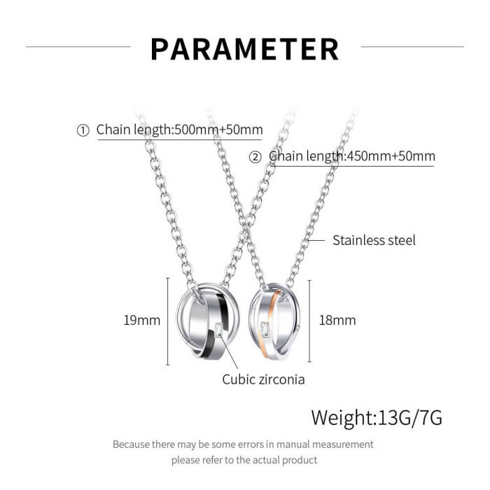 Wholesale Matching Necklaces for Couples Stainless Steel