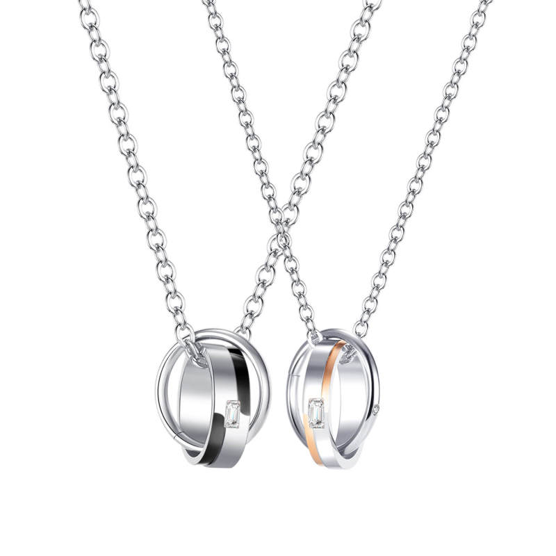 Wholesale Matching Necklaces for Couples Stainless Steel