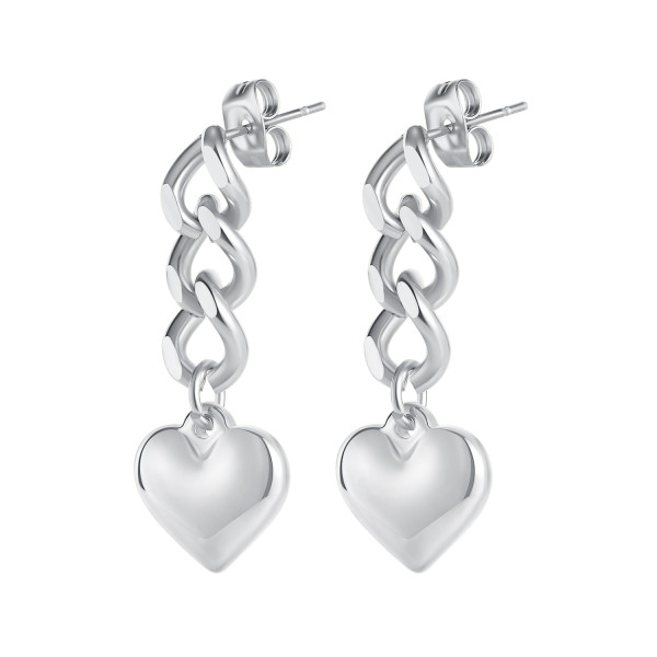 Wholesale Stainless Steel Heart Shaped Earrings