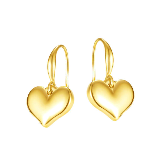 Wholesale Stainless Steel Heart Shaped Earrings