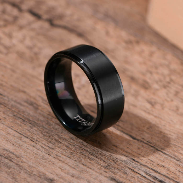 Wholesale Black Titanium Wedding Band Ring