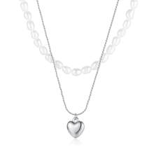 Wholesale Stainless Steel Pearl Chain Necklace