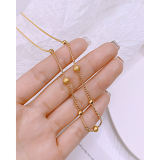Wholesale Stainless Steel Women Gold Color Necklace