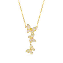 Wholesale Brass Women Necklace with Butterfly