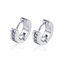 Wholesale Stainless Steel Chain Inlay Huggie Earring