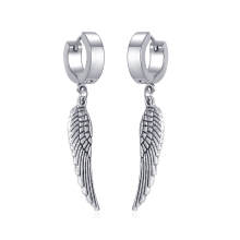 Wholesale Stainless Steel Hoop Earring with Alloy Charm