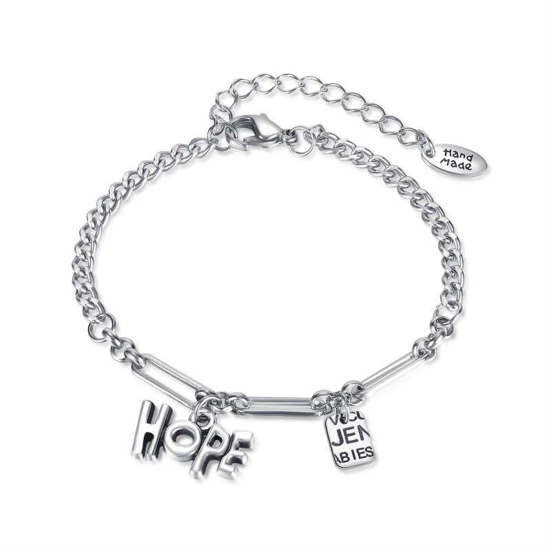Wholesale Stainless Steel Women Bracelet with Hope