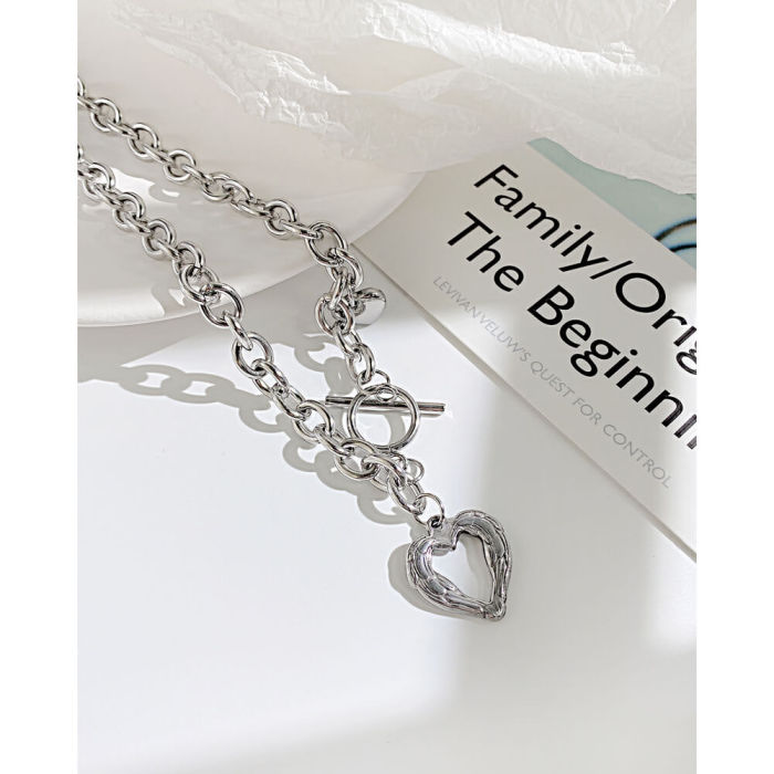 Wholesale Stainless Steel Women Necklace with Heart
