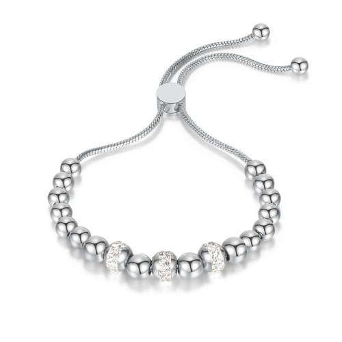 Wholesale Stainless Steel Women Beads Bracelet