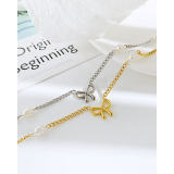 Wholesale Stainless Steel Necklace with Bowknot