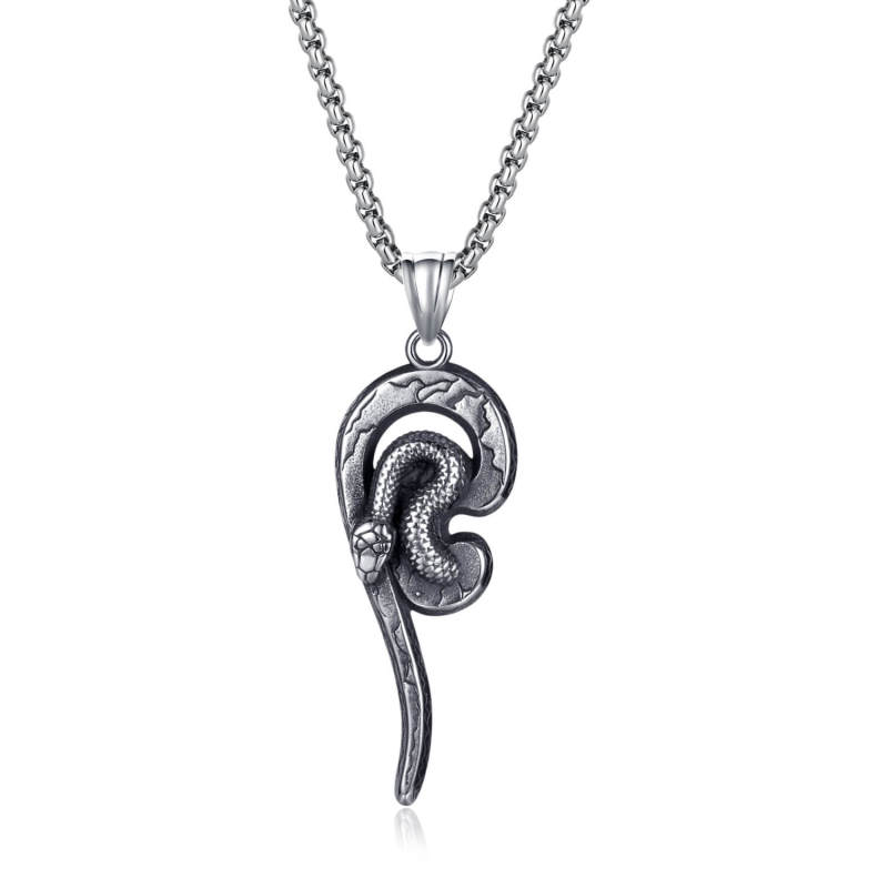 Wholesale Stainless Steel Snake Necklace