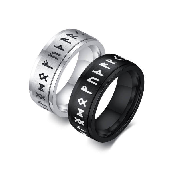 Wholesale Stainless Steel Ring with Viking Amulet