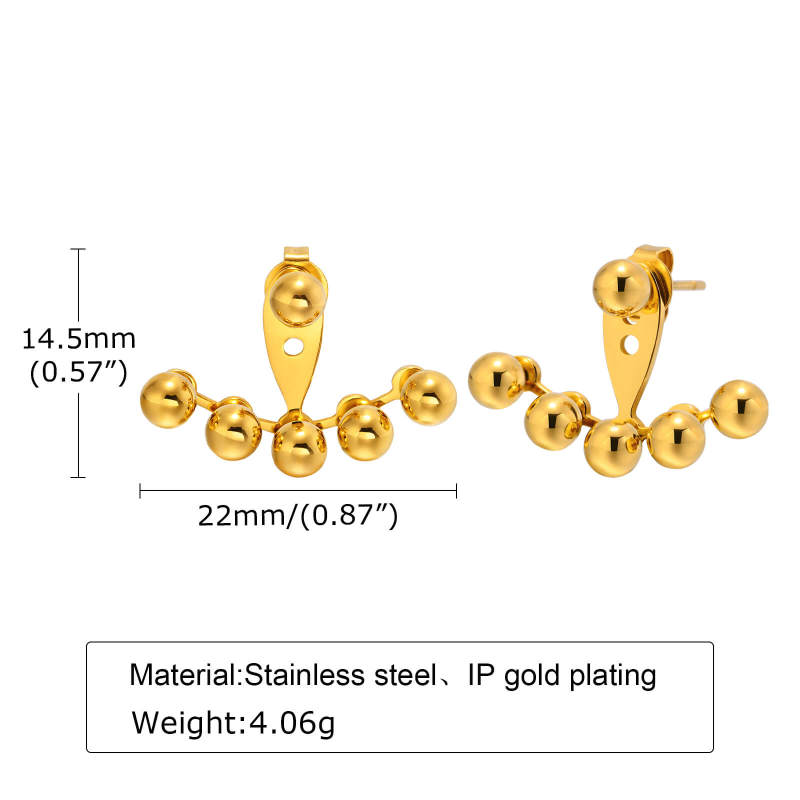 Wholesale Stainless Steel Earring with beads