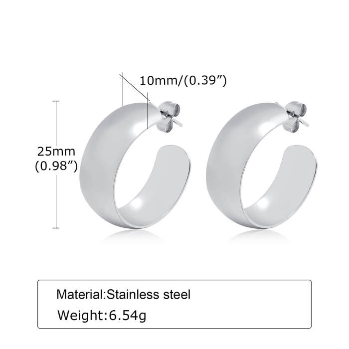 Wholesale Stainless Steel Hoop Earrings