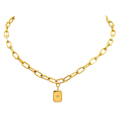 Wholesale Stainless Steel Gold IP Necklace