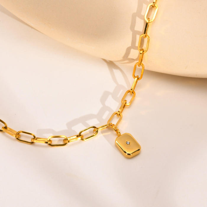 Wholesale Stainless Steel Gold IP Necklace
