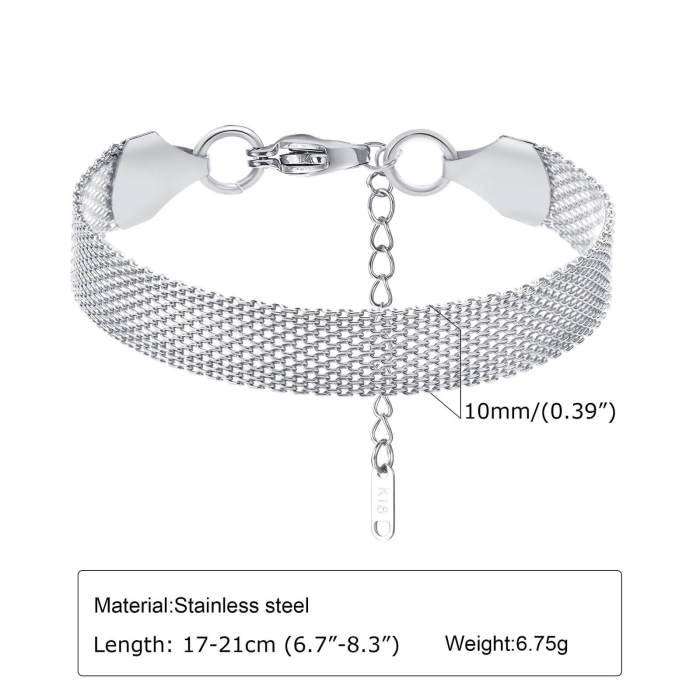 Wholesale Stailess Steel Mesh Bracelet