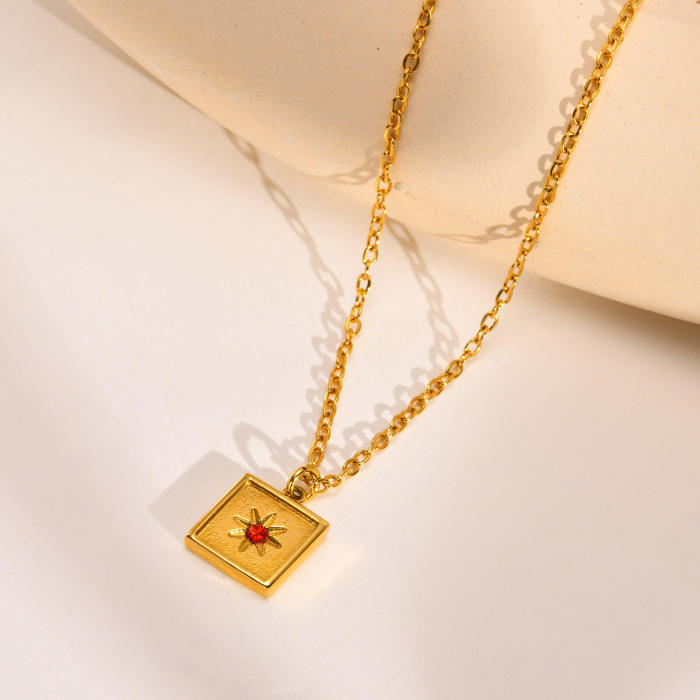 Wholesale Stainless Steel Gold IP Pendant Necklace