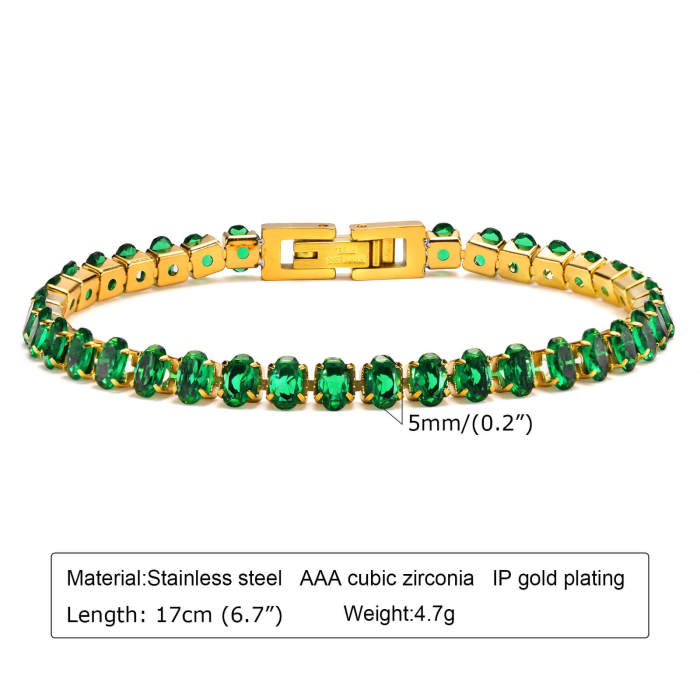 Wholesale Stainless Steel CZ Bracelet Necklace