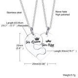 Wholesale Stainless Steel Couple Pendant Necklace