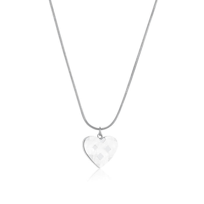 Wholesale Stainless Steel Ins Style Heart Pendant