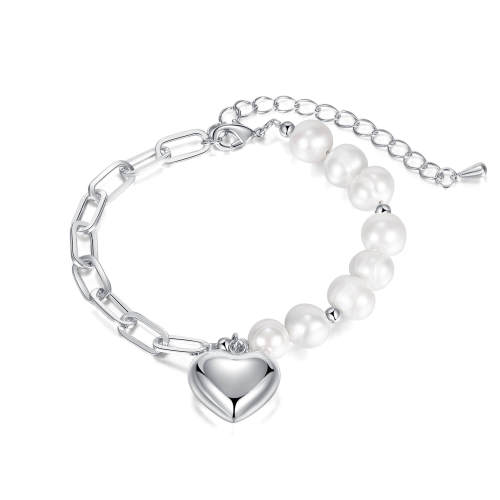 Wholesale Stainless Steel Chain and Pearl Bracelet