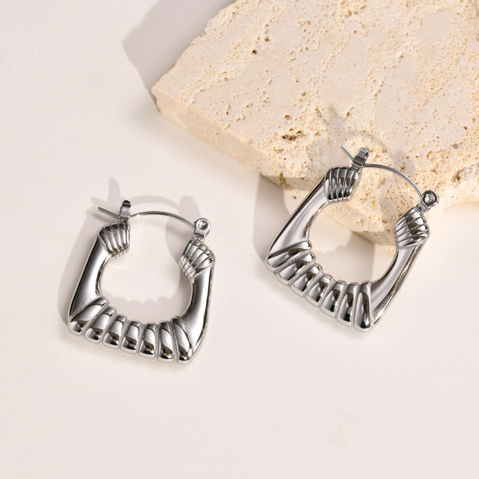 Wholesale Stainless Steel U-shaped Earrings
